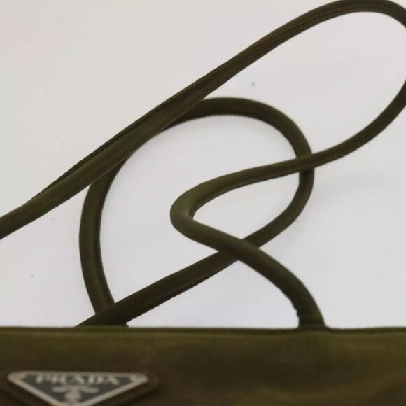 PRADA Tote Bag Nylon Khaki Auth - Picture 10 of 16